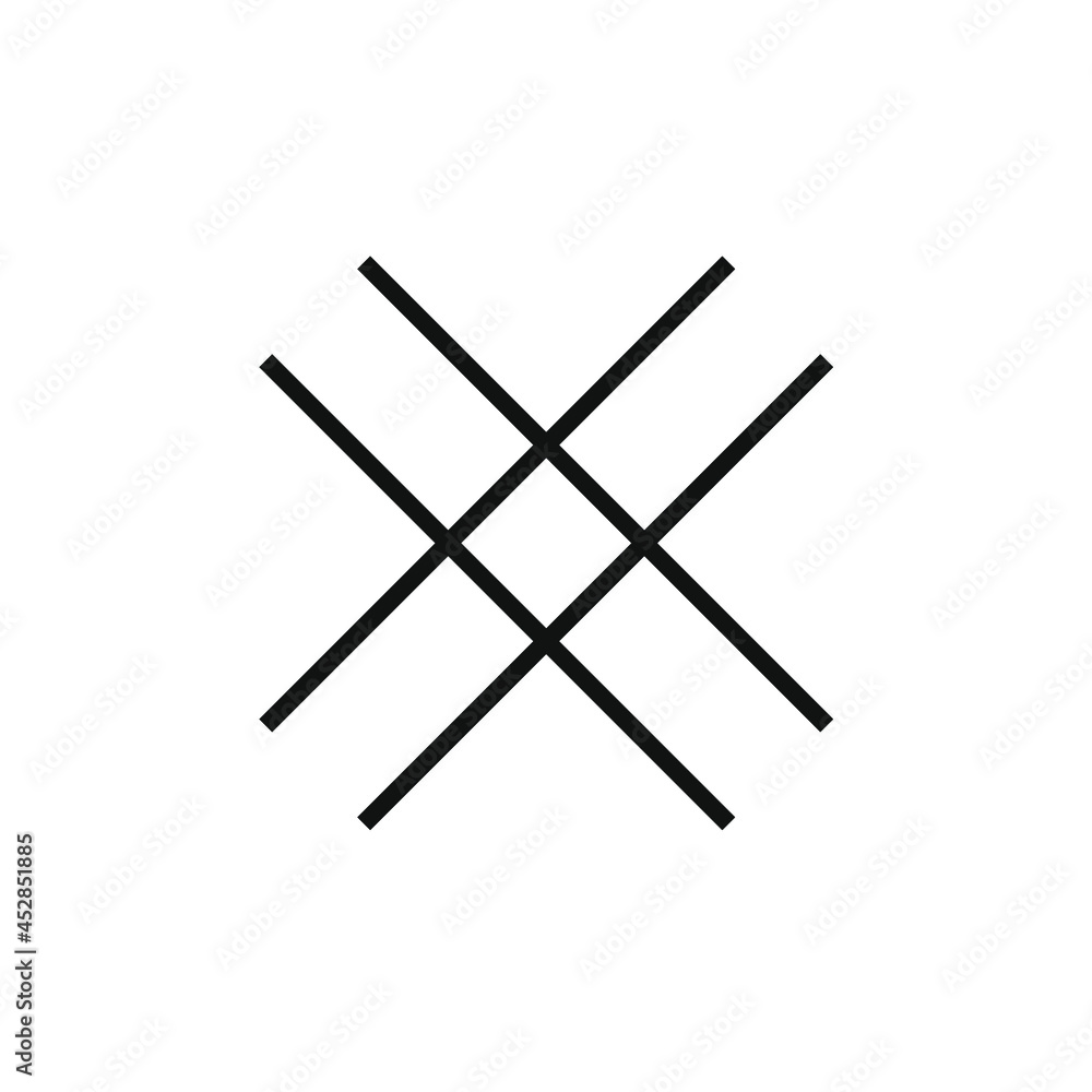 draw some lines forming the letter X draw some lines forming the letter X
