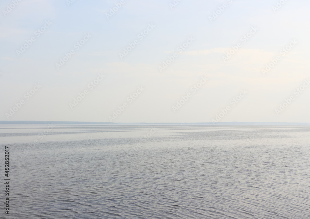 river surface and blue sky