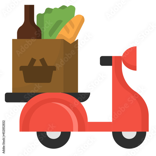 grocery flat icon