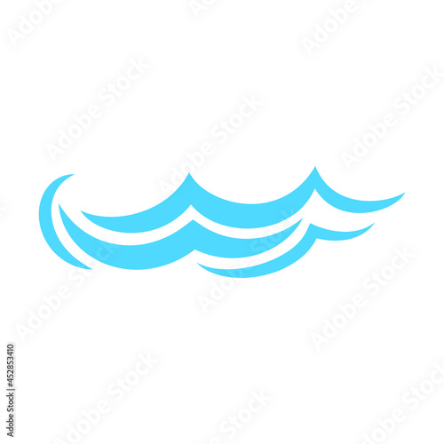 Wave icon vector. Surfing illustration sign. Ocean symbol. Sea mark.