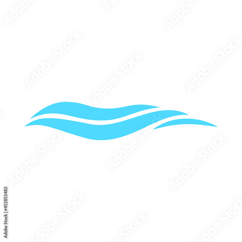 Wave icon vector. Surfing illustration sign. Ocean symbol. Sea mark.