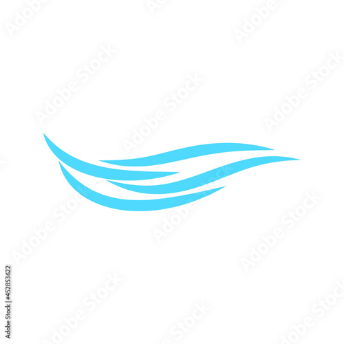 Wave icon vector. Surfing illustration sign. Ocean symbol. Sea mark.