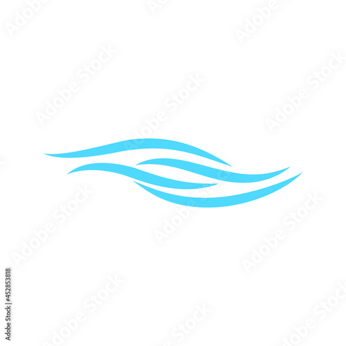 Wave icon vector. Surfing illustration sign. Ocean symbol. Sea mark.