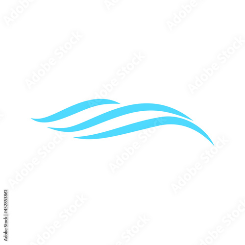 Wave icon vector. Surfing illustration sign. Ocean symbol. Sea mark.