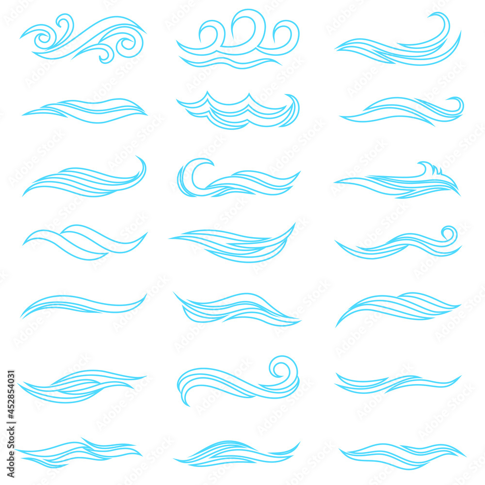 Wave icon vector. Surfing illustration sign. Ocean symbol. Sea mark. Wave icon vector. Surfing illustration sign. Ocean symbol. Sea mark.