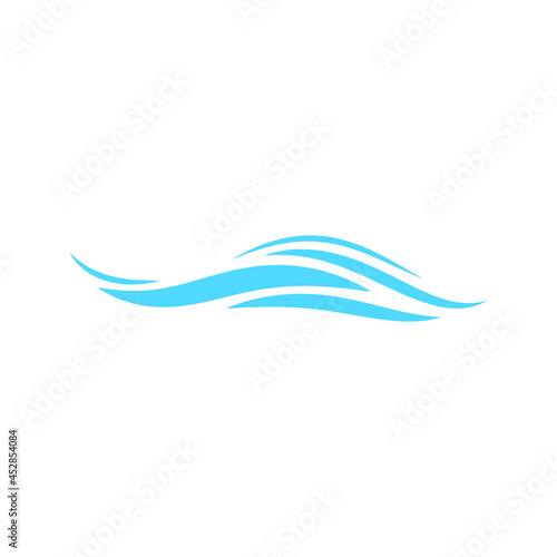 Wave icon vector. Surfing illustration sign. Ocean symbol. Sea mark.