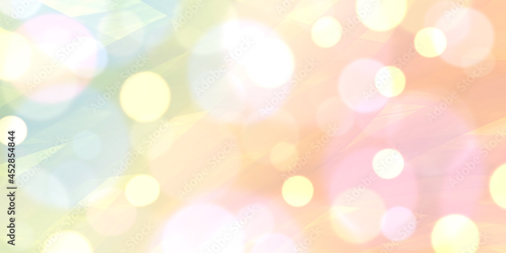 イルミネーション風背景 ボケライトの虹色抽象イラスト バナー グラデーション 幻想的 カラフル Stock イラスト Adobe Stock