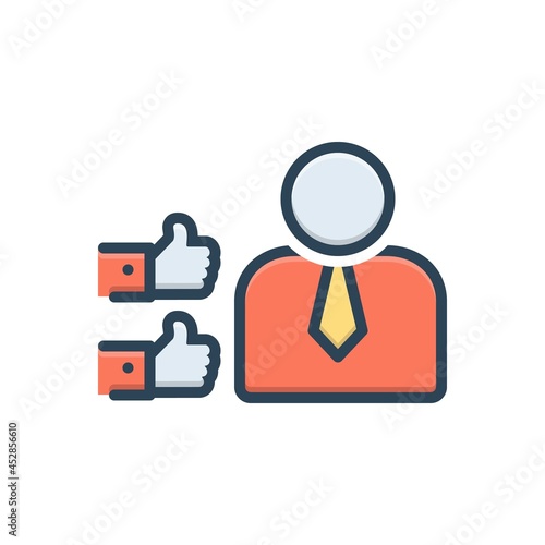 Color illustration icon for assure 