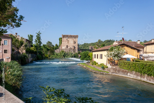 фотографія Borghetto sul Mincio, Italy: view on the beautiful medieval village of Borghetto sul Mincio, near Valeggio sul Mincio