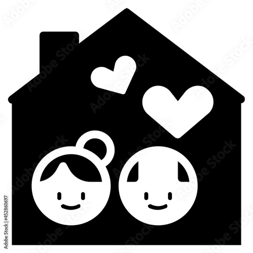 eldery glyph icon