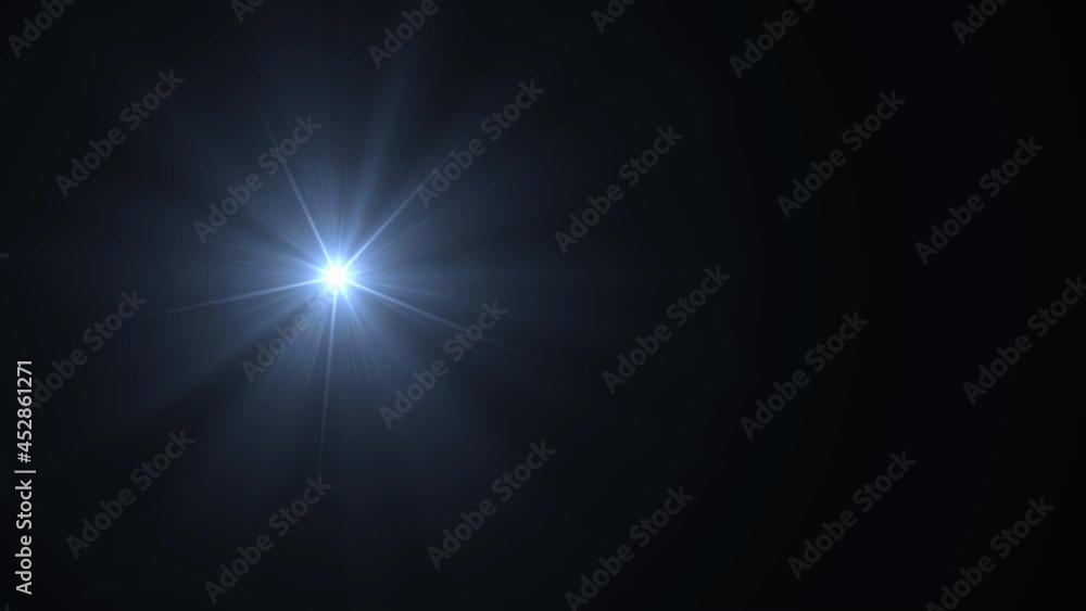 Optical lens flare effect. 4K resolution. Very high quality and realistic.on black background Optical lens flare effect. 4K resolution. Very high quality and realistic.on black background