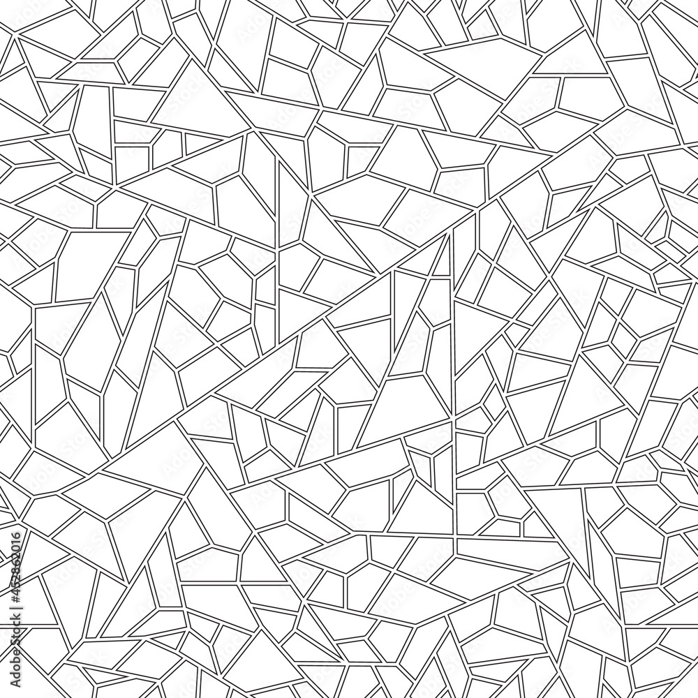 Random polygon shapes background, Geometric Vector seamless pattern