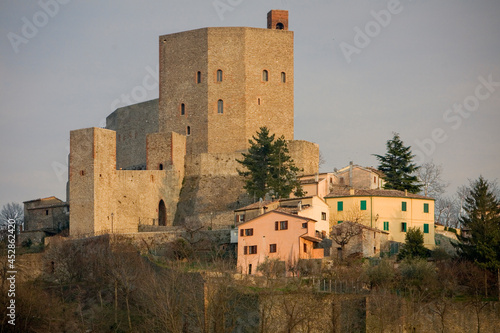 Montefiore Conca., Rimini. Borgo con la fortezza Malatestiana photo