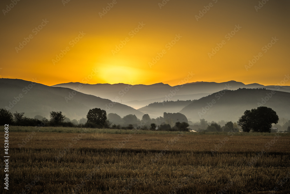 Sonnenaufgang in den Pyrenäen