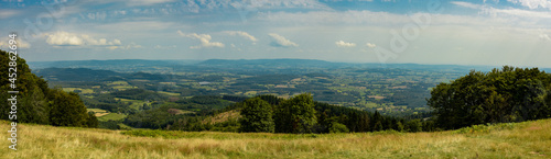 panoramic view from the mont beuvray in the morvan
