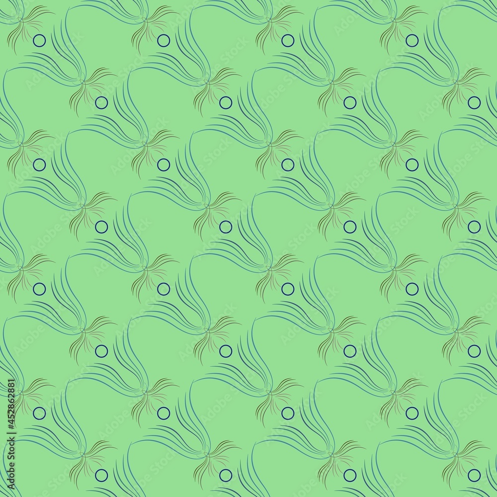 Diagonal green pattern with pastel abstract flower Diagonal green pattern with pastel abstract flower
