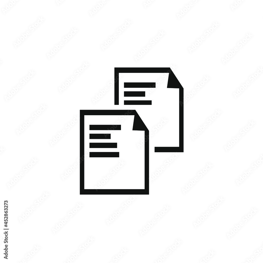 vector two stacked paper icons vector two stacked paper icons