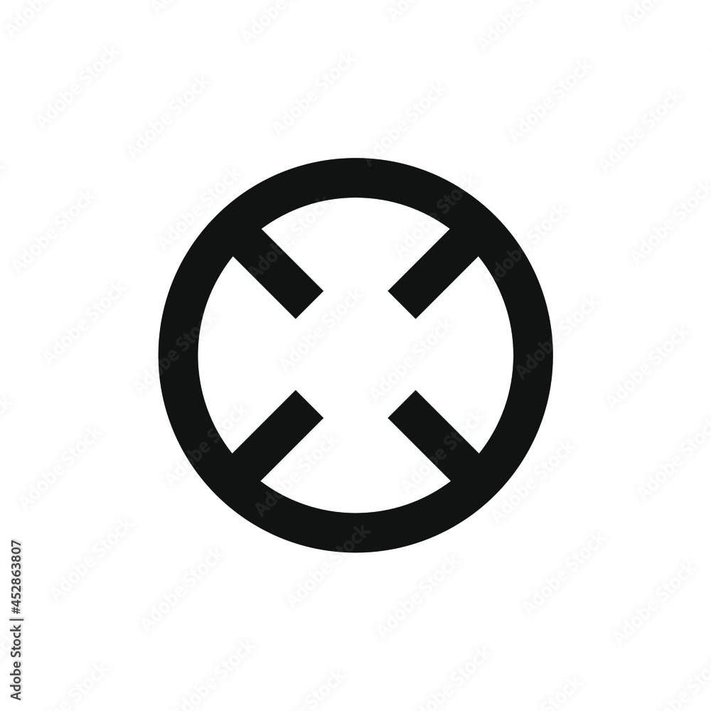 circle with some squares stuck in it circle with some squares stuck in it