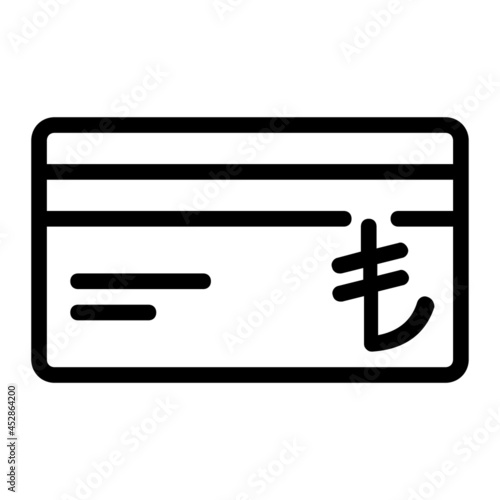Turkish Lira Debit Card Icon
