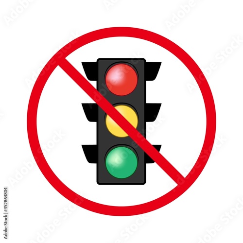 There are no traffic lights color icon