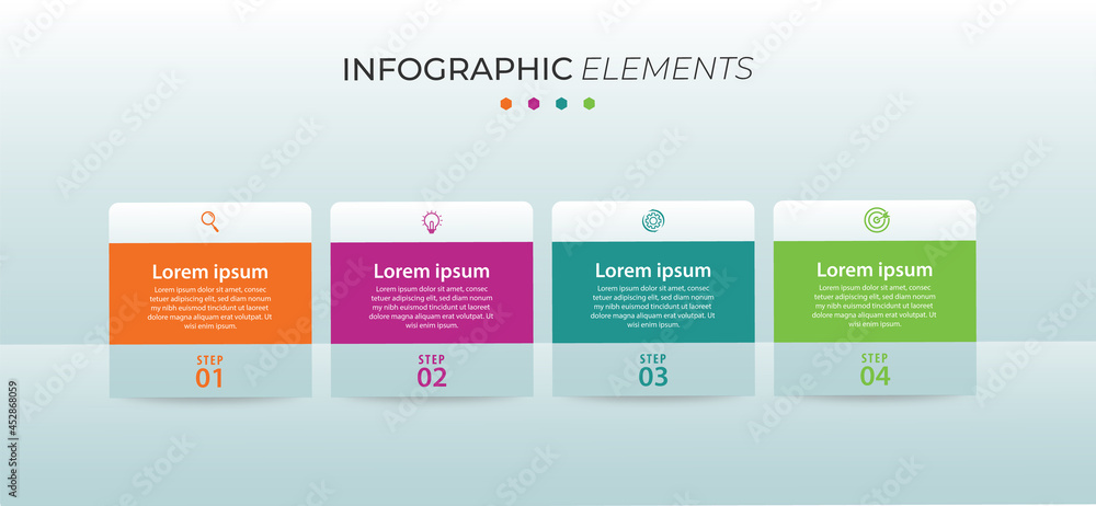 Fototapeta premium Infographic vector design template 