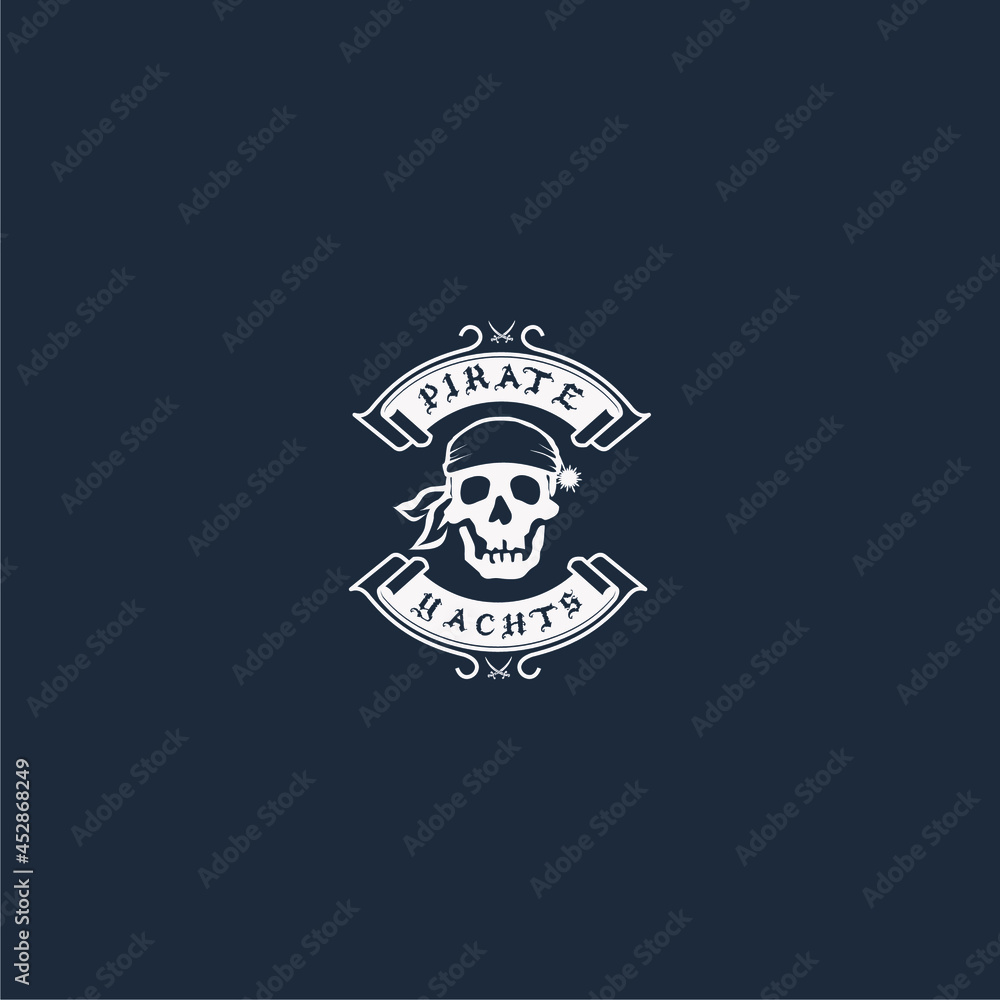Pirate logo emblem vector Pirate logo emblem vector