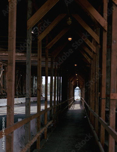 Freeway bridge tunnel under construction