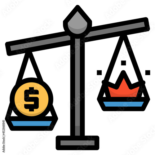 imbalance line icon