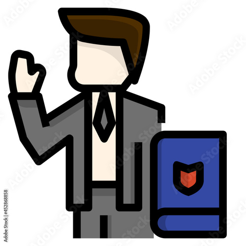 inauguration line icon