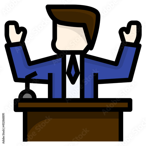 president line icon