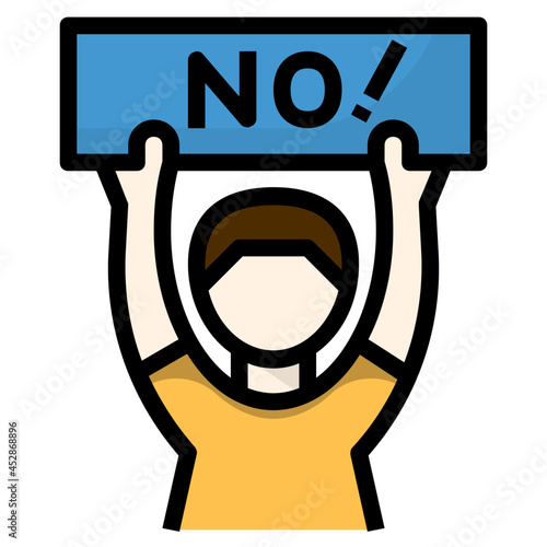 protest line icon