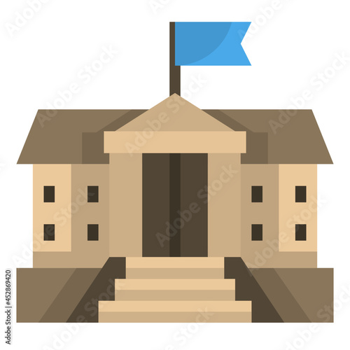 parliament flat icon