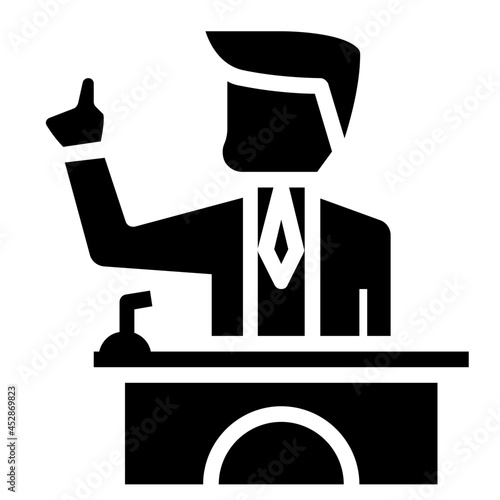 Campaign glyph icon