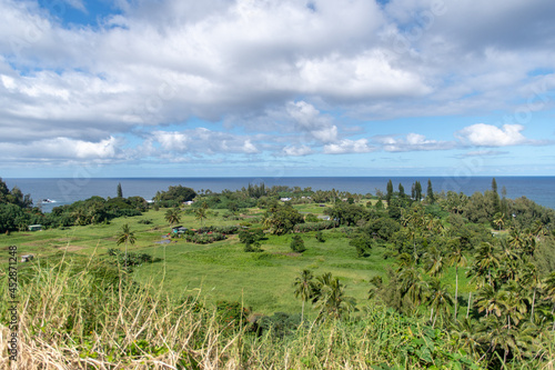 Beautiful shot from the Waianapanapa state park on the island of Maui photo