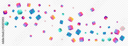 Holographic Polygon Vector Panoramic Transparent