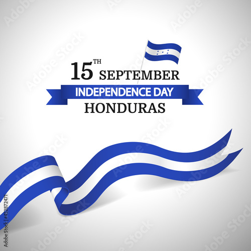 Vector Illustration of Honduras Independence Day. 