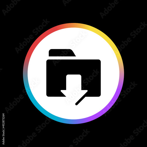 Download Folder - Sticker
