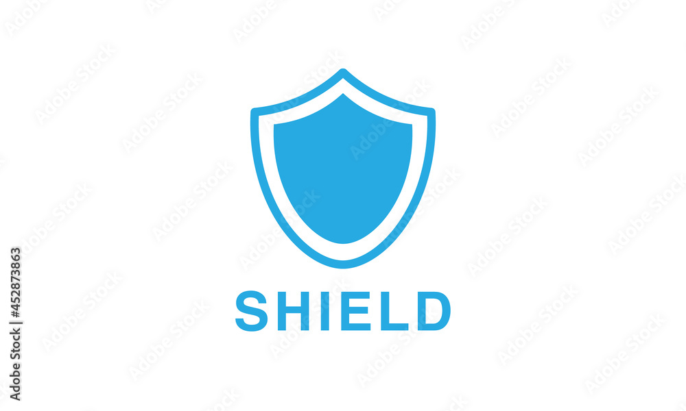 Premium vector logo shield, simple and modern design style Premium vector logo shield, simple and modern design style