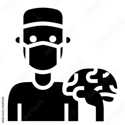 neurosurgeon glyph icon