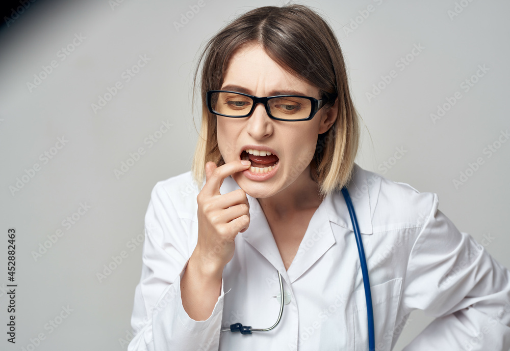 nurse with stethoscope health care Professional nurse with stethoscope health care Professional