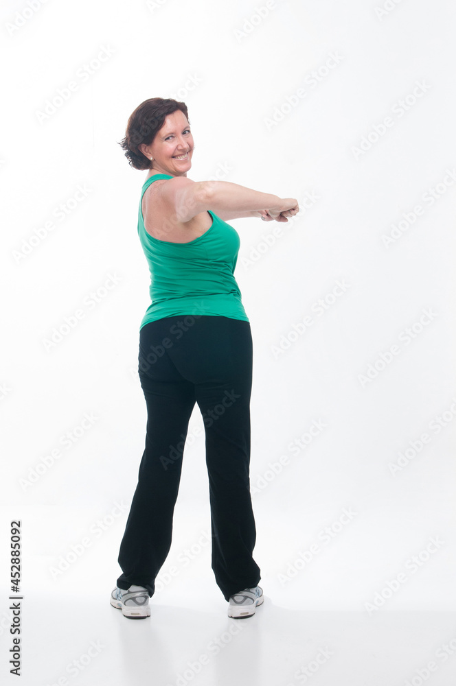 woman over 60 years old doing sports to keep fit woman over 60 years old doing sports to keep fit