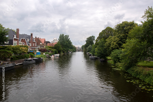 View From The Timo Smeehuijzenbrug Bridge At Amsterdam The Netherlands 21-8-2021