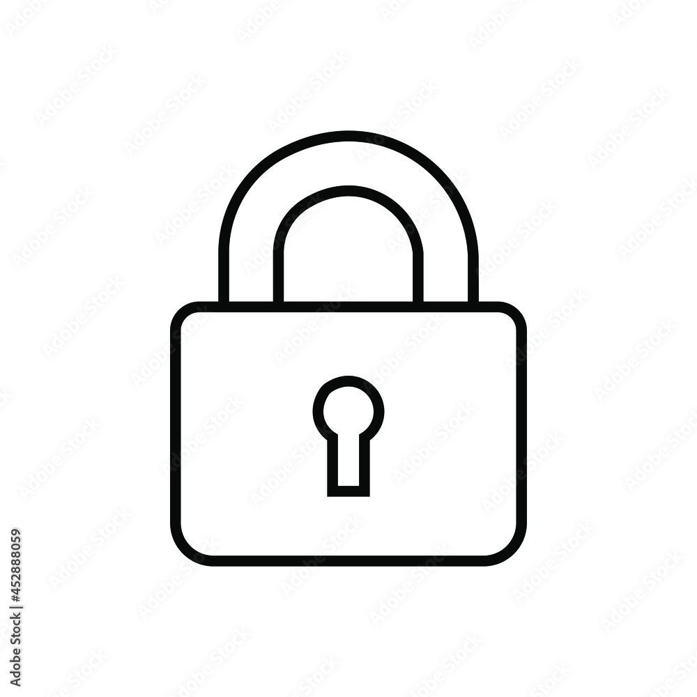 Lock icon vector. Closed illustration sign. padlock padlock.
Lock icon vector. Closed illustration sign. padlock padlock.