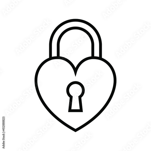 Lock icon vector. Closed illustration sign. padlock padlock.
