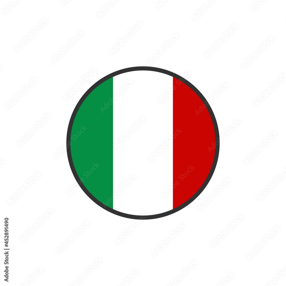 Italy flag icon vector design templates on white background Italy flag icon vector design templates on white background