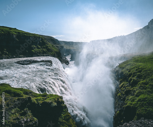Gullfoss waterfall in Iceland