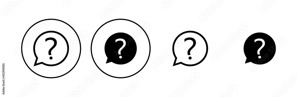 Question icon set. question mark icon vector. Question icon set. question mark icon vector.