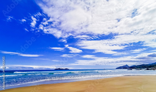 Praia Lopes Mendes beach on tropical island Ilha Grande Brazil.