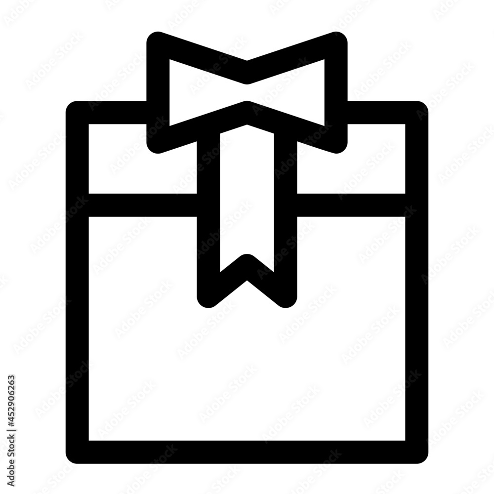 Obraz premium Gift Line Icon Vector