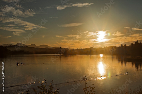 Abendröte am See